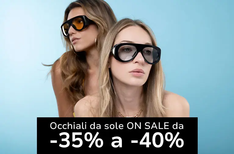 Promozione occhiali da sole on sale da -35% a -40%