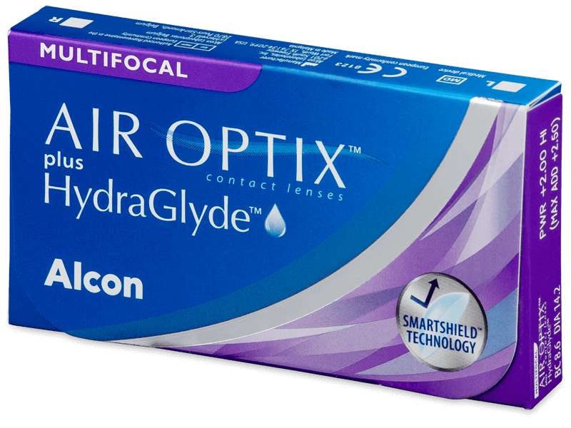 Lenti a contatto Alcon Air Optix plus HydraGlyde Multifocal (3 lenti)  | Ottica Lux