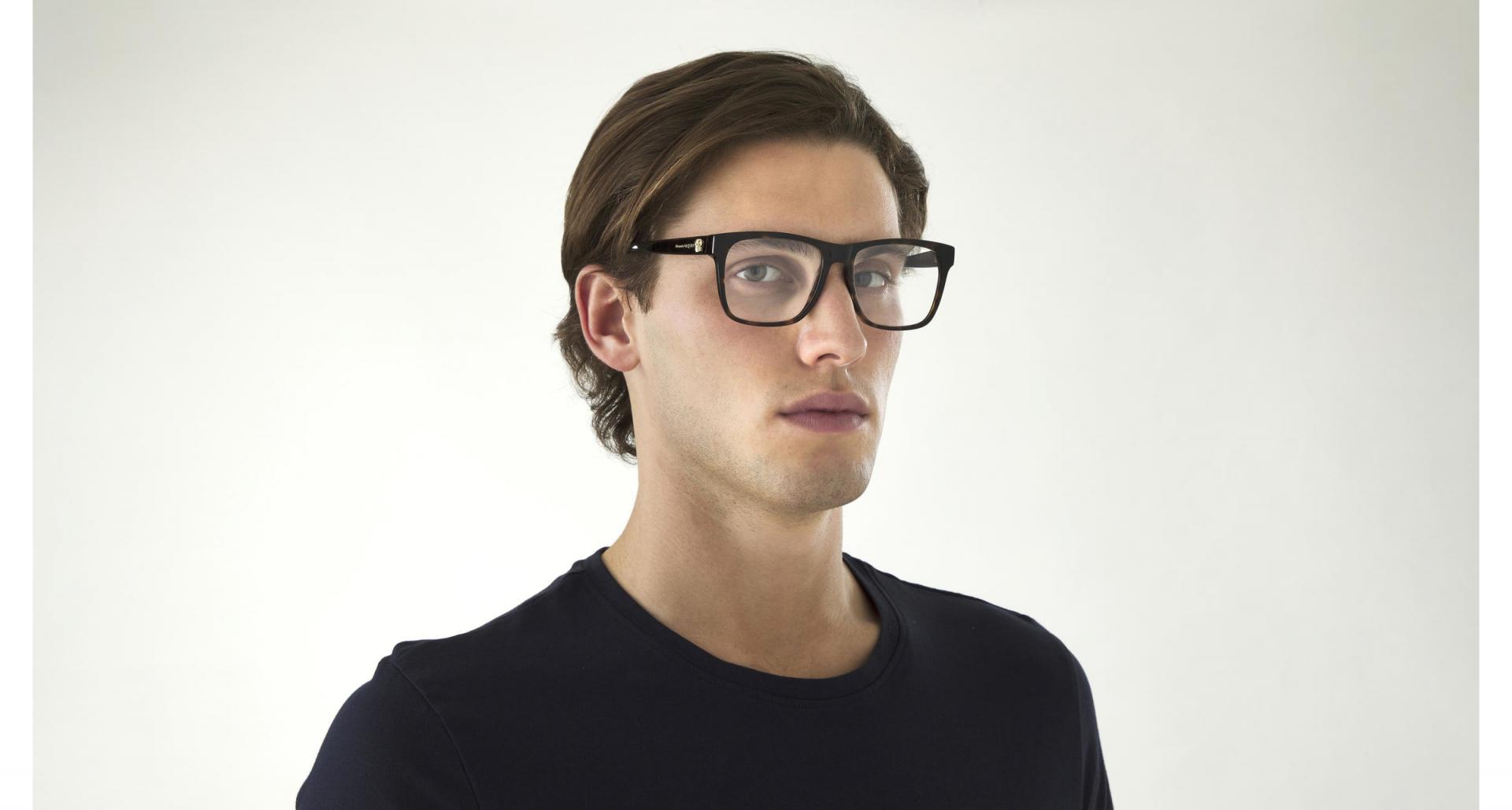 Occhiali da vista Alexander McQUEEN AM0282O 002 8056376335613 | Ottica Lux